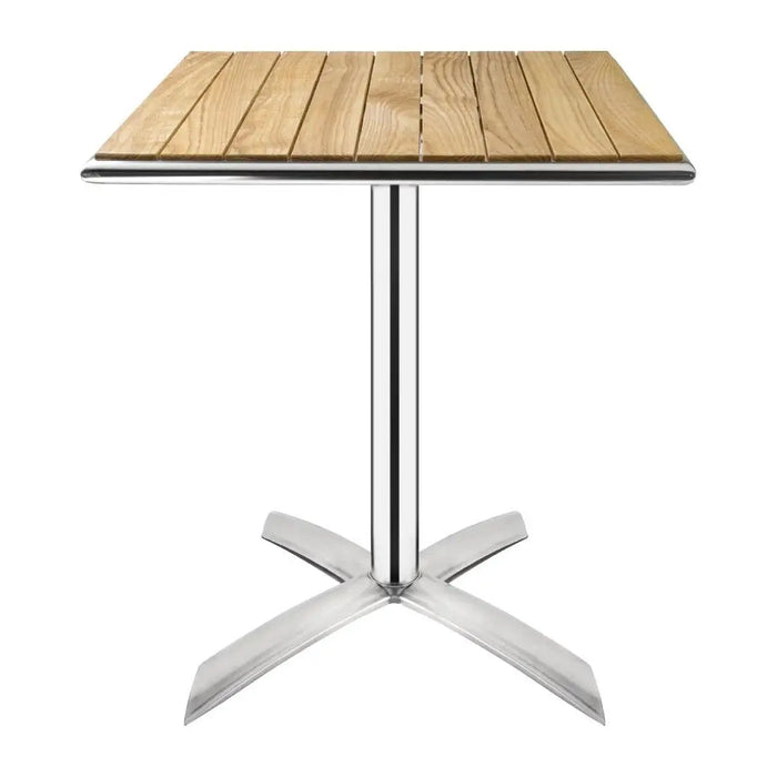 Bolero Ash Flip-Top Square Bistro Table 600 mm  Cafe Tables