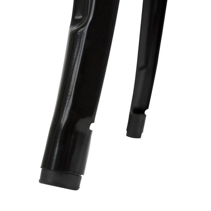 Bolero Bistro Bar Table with Wooden Top Black  Cafe Tables