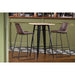 Bolero Bistro Bar Table with Wooden Top Black  Cafe Tables