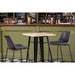 Bolero Bistro Bar Table with Wooden Top Black  Cafe Tables