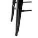 Bolero Bistro High Stool with Backrest & Wooden Seat Pad (Pack of 4)  Bar Stools