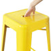 Bolero Bistro Yellow Steel High Stool Pack of 4  Bar Stools