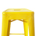 Bolero Bistro Yellow Steel High Stool Pack of 4  Bar Stools