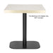 Bolero Black Cast Iron Table Base 720×420×600 mm  Table Base