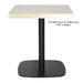 Bolero Black Cast Iron Table Base 720×600 mm  Table Base