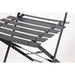 Bolero Black Pavement Style Steel Folding Chairs Pack of 2  Cafe Chairs