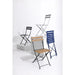 Bolero Black Pavement Style Steel Folding Chairs Pack of 2  Cafe Chairs