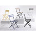 Bolero Black Pavement Style Steel Folding Chairs Pack of 2  Cafe Chairs