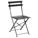 Bolero Black Pavement Style Steel Folding Chairs (Pack of 2) - GH553 - Simply Hospitality NZ