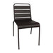 Bolero Black Slatted Steel Side Chairs (Pack of 4) - CS728 - Simply Hospitality NZ