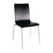 Bolero Black Square Back Side Chair Pack of 4  Cafe Chairs