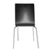 Bolero Black Square Back Side Chair Pack of 4  Cafe Chairs