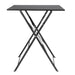 Bolero Black Square Pavement Style Steel Table  Cafe Tables