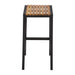 Bolero Black Steel & Acacia Wood Bar Stool 2 Pack  Bar Tools