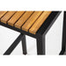 Bolero Black Steel & Acacia Wood Bar Stool 2 Pack  Bar Tools