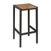 Bolero Black Steel & Acacia Wood Bar Stools (Pack of 2) - DS156 - Simply Hospitality NZ