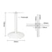 Bolero Cast Iron Round Table Base White  Table Base