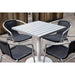 Bolero Cast Iron Round Table Base White  Table Base