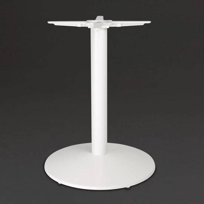 Bolero Cast Iron Round Table Base White - FT029 - Simply Hospitality NZ