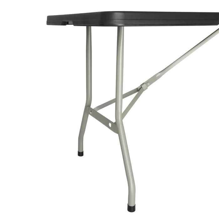 Bolero Centre Folding Utility Table 6 ft – Black  Folding Table