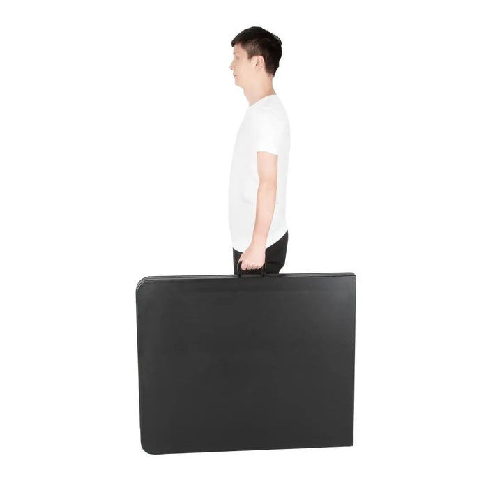 Bolero Centre Folding Utility Table 6 ft – Black  Folding Table
