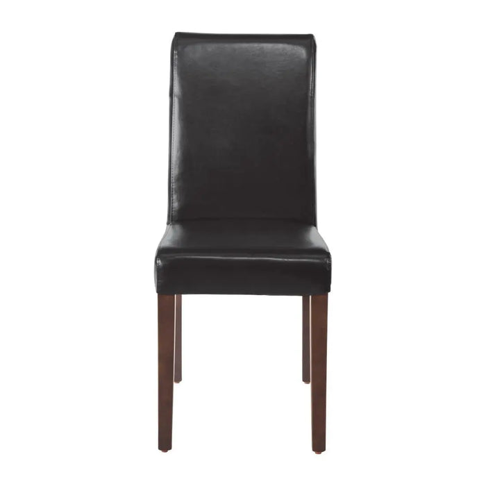 Bolero Faux Leather Dining Chairs Black 2 Pack  Chairs
