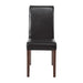 Bolero Faux Leather Dining Chairs Black 2 Pack  Chairs