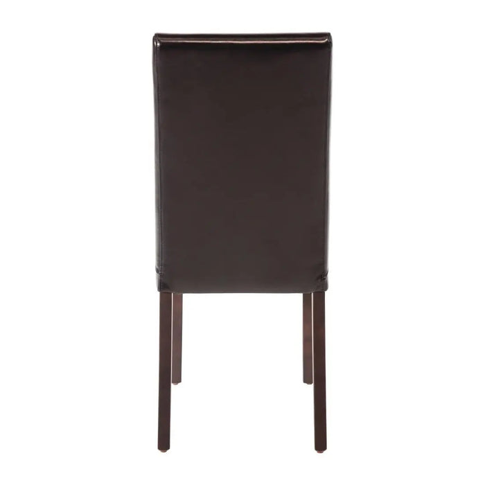 Bolero Faux Leather Dining Chairs Black 2 Pack  Chairs