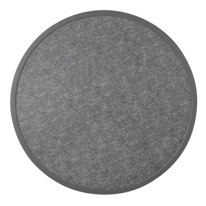 Bolero Fibre Glass Round Table Top Brushed Black 580mm  Table Top