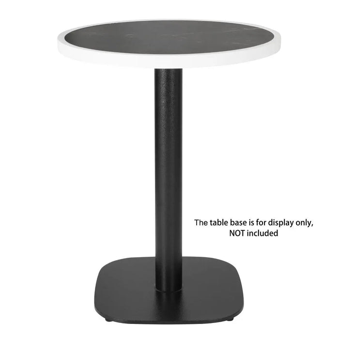 Bolero Fibre Glass Round Table Top Dark Granite Effect 580mm  Table Top