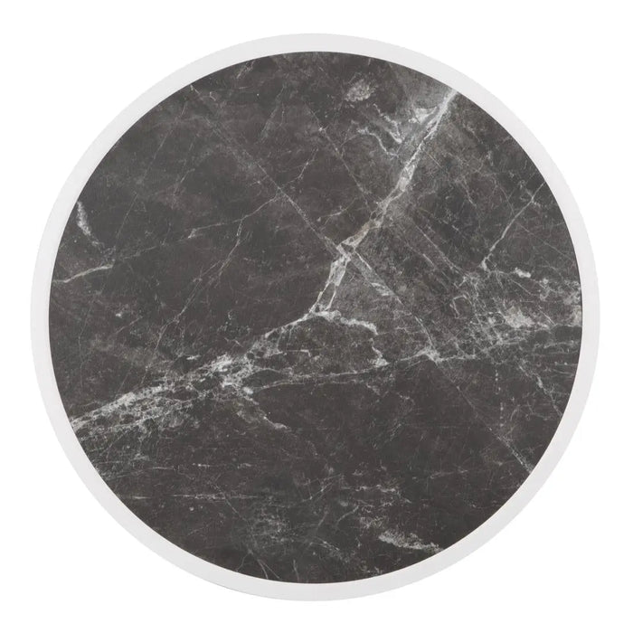 Bolero Fibre Glass Round Table Top Dark Granite Effect 580mm - DL487 - Simply Hospitality NZ