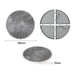 Bolero Fibre Glass Round Table Top Dark Stone Effect 580mm  Table Top