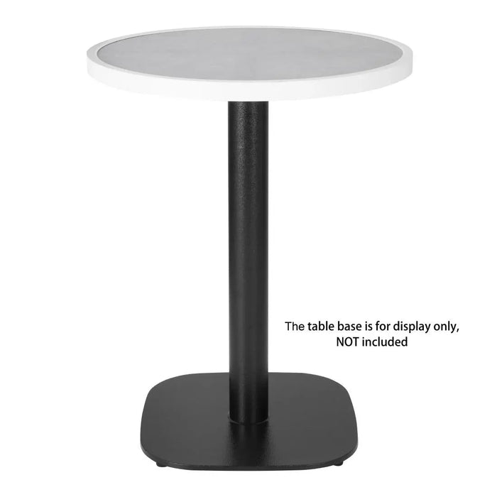 Bolero Fibre Glass Round Table Top Grey Stone Effect 580mm  Table Top