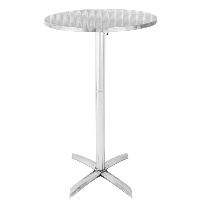 Bolero Flip-Top Poseur Table Stainless Steel 600 mm  Cafe Tables