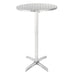 Bolero Flip-Top Poseur Table Stainless Steel 600 mm  Cafe Tables