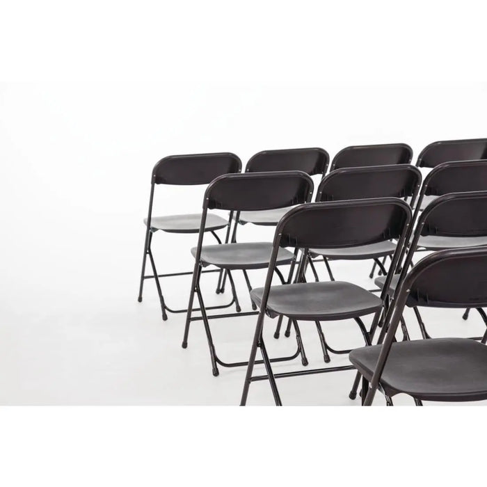 Bolero Folding Chair Black Pack of 10  Folding Chairs