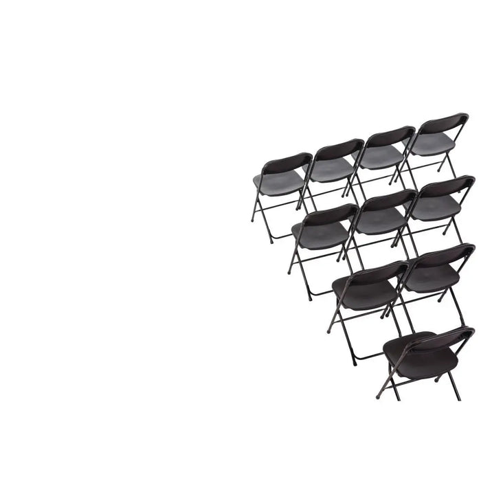 Bolero Folding Chair Black Pack of 10  Folding Chairs