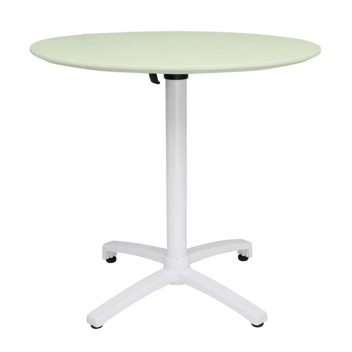 Bolero Folding PP Table 800 mm – Mint Green  Cafe Tables