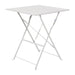 Bolero Grey Square Pavement Style Steel Table  Cafe Tables