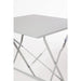 Bolero Grey Square Pavement Style Steel Table  Cafe Tables