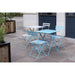 Bolero Grey Square Pavement Style Steel Table  Cafe Tables