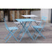 Bolero Grey Square Pavement Style Steel Table  Cafe Tables