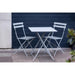 Bolero Grey Square Pavement Style Steel Table  Cafe Tables