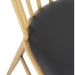 Bolero Harrowdene Padded Metal Side Chairs Wood Effect 2 Pack  Cafe Chairs