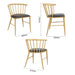 Bolero Harrowdene Padded Metal Side Chairs Wood Effect 2 Pack  Cafe Chairs