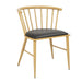 Bolero Harrowdene Padded Metal Side Chairs Wood Effect (Pack of 2) - FU528 - Simply Hospitality NZ