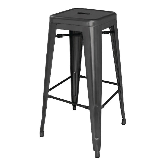Bolero High Metal Bar Stools Black (Pack of 4) - DL881 - Simply Hospitality NZ