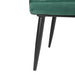 Bolero Lia Velvet Set of 2 Chairs Dark Green  Chairs