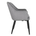 Bolero Lia Velvet Set of 2 Chairs Grey  Chairs