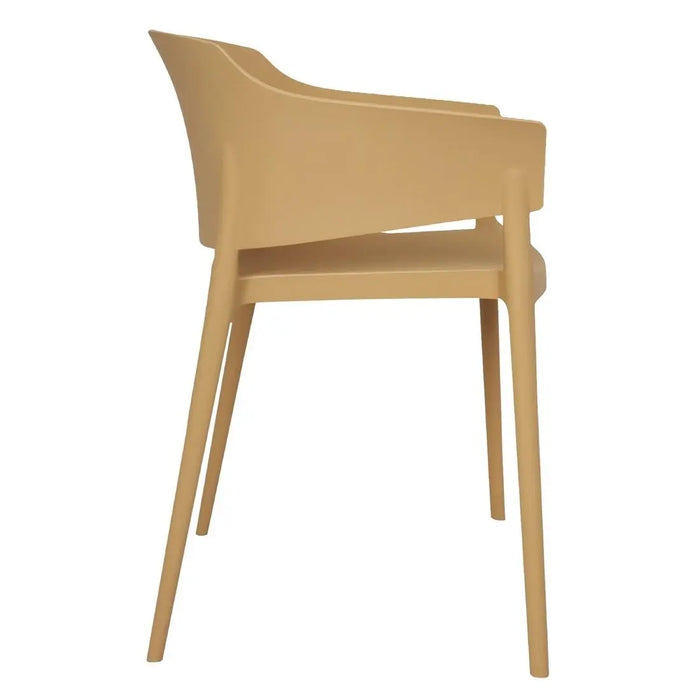 Bolero Lorenzo Café Chairs Warm Cream  Cafe Chairs